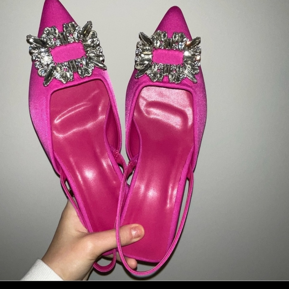 Crystal embellish kitty Heel